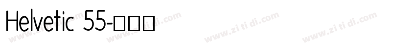 Helvetic 55字体转换